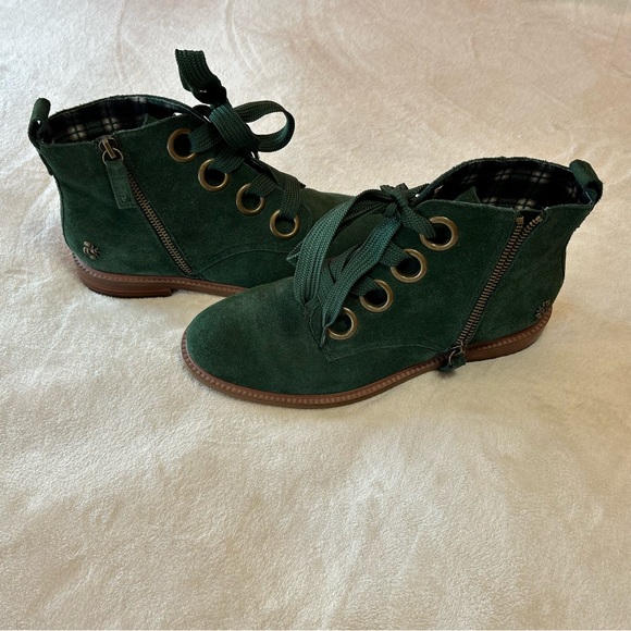 Kelsi Dagger Green Suede Boots 6.5 - Picture 2 of 7